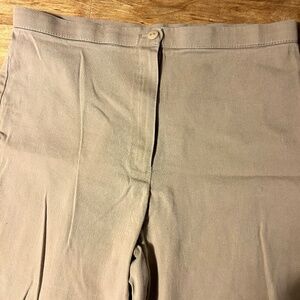 Tan straight leg trouser pants